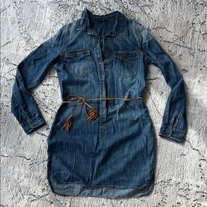 Only Long Sleeve Denim Dress - Indigo